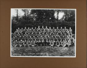 Group Photograph of Sergeants' Mess, 156 Battalion, June 1944