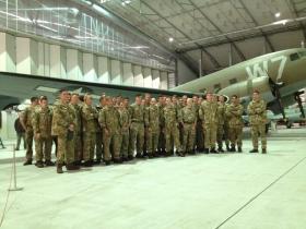 90 men from the RAF Regiment, based at RAF Honinngton, visit Airborne Assault, Duxford, June 2015.