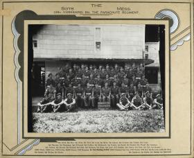 Group Photograph of the Sergeants' Mess 12th Parachute Battalion, 1945