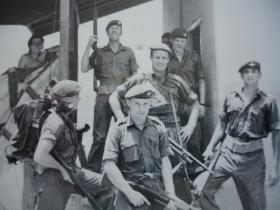 Mortar Plt Sp Coy 1 PARA about to patrol Sheik Othman Aden 1967