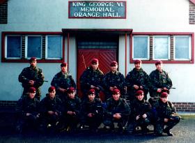 1 Platoon, A Coy, 2 PARA, Newtownhamilton, 1997.