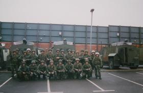 12 Platoon, D Coy 2 PARA, Woodbourne RUC Station West Belfast, 29 May-16 Jun 1993.