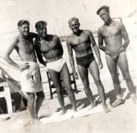 L/Cpl Broom (right) and friends in Cyprus.