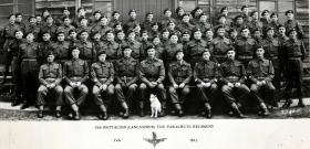 Warrant Officers & Sergeants Mess. 13th (Lancs) Parachute Battalion. Larkhill, Wilts. February 1945.
