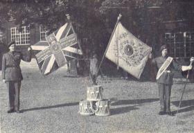14th Para Bn Colours received from The Hampshire Regiment, 17 October 1948.