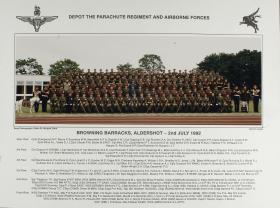 Group Photograph of the Parachute Regiment and Airborne Forces Depot, 1992