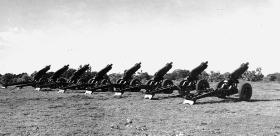 75mm Pack Howitzers of 159th Parachute Light Regiment 1946