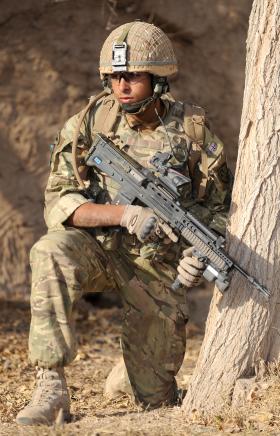 A Paratrooper, from 3 PARA, Armed with an SA802, Afghanistan, 2011