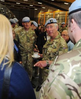 HRH Prince of Wales visits Wattisham Flying Station, 9 May 2013.