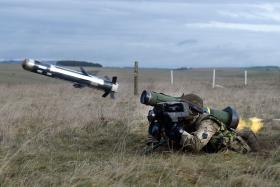 Firing a Javelin, Ex Blue Panzer, 2 PARA, Salisbury Plain, February 2014.