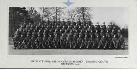 Group Photograph of the Sergeants' Mess, The Parachute Regiment Training Centre, December 1946