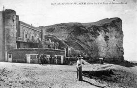 Postcard of the Villa Stella Marris (Beach Fort) on the Bruneval beach, 1923.
