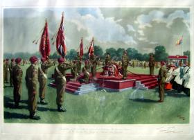 Signed print of 1950 Colours presentation. 