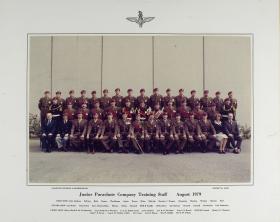 Group Photograph of Junior Parachute Company Training Staff 1979