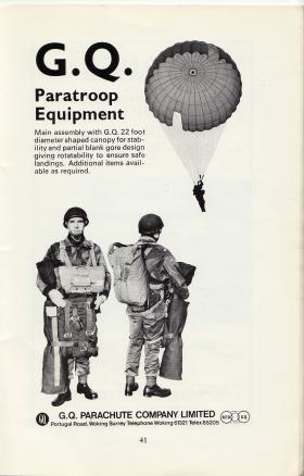 GQ Parachute Advert, 1970