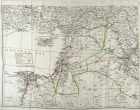 Map Silk of the Levant and Iraq
