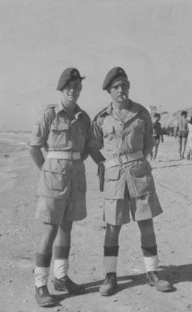 Two members of 6th Parachute Battalion Palestine 20 August 1946