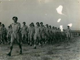 1st Airborne Division marching in North Africa.