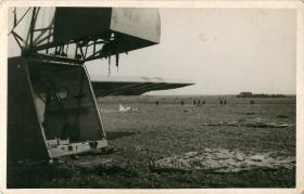 Waco glider on landing on drop zone, Arnhem 