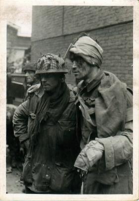 Wounded members of 1st Parachute Squadron RE in Arnhem.