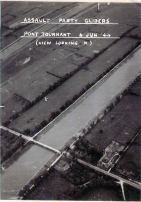 Aerial photo showing assault party gliders.