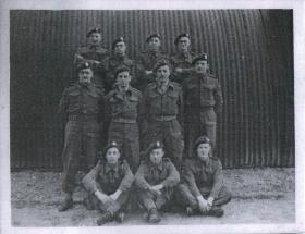 Group photo of HQ 6 Airborne Division Royal Engineers prior to Normandy.