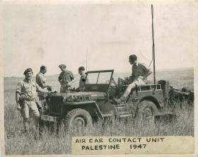 Air car contact unit in Palestine, 1947.