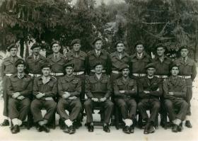 Group photo of HQ 3rd Parachute Brigade in Nazareth, 1947.