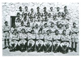 Group shot of 10 Platoon, T Company, 1st Parachute Battalion in Palestine 1945.