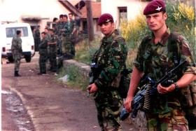 Soldiers from 2 PARA in Macedonia, Op Bessemer, 2001.