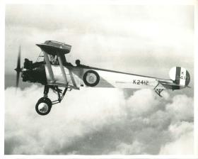 An Avro 504.N aircraft in flight.