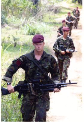 Paras on patrol in Sierra Leone, 2000