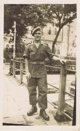 Private Bingham in the Far East, c1945.