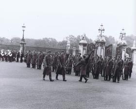 1 PARA on parade outside Buckingham Palace, 1969