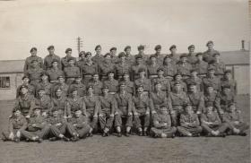 Group photo of D Company, 11th Parachute Battalion, 1955
