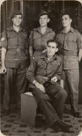 Taylor, Ethel, Issacs and Ward in Serembam, Malaya, 1945