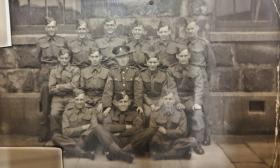 Corporal Albert Holtom - The early war years - back left