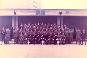 Group photograph of 289 Para Battery RHA (V), on Remembrance Day, 10 November, 1968