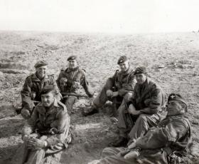 Resting up, members of 3 PARA, Canal Zone border, January 1952.