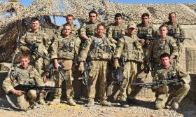 Group photo of soldiers from 3 PARA, Afghanistan, 2011