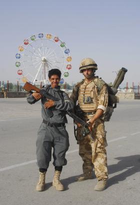 3 PARA support the Afghan Police in Kandahar, Afghanistan, 2008
