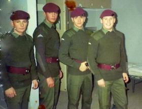Members of 4 Platoon, B Coy, 3 PARA, date unknown.