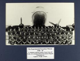 Group Photograph of Experimental Parachute Platoon 1948-49