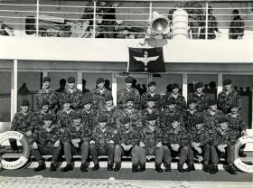 5 Platoon, B-Company, 3rd Battalion, on SS Canberra, May 1982.