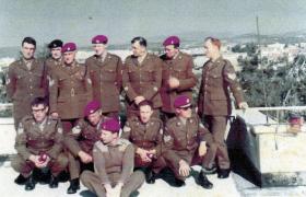 Senior ranks of 562 Para Sqdn, RCT (V), Annual Camp, Cyprus, February 1969.