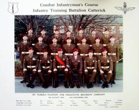 Passing Out photograph of 583 Platoon, December 1993.
