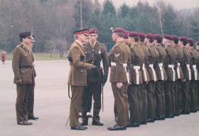 604-5 Platoon, Para Coy, Pass Out Parade ITC Catterick, 8 March 1996.