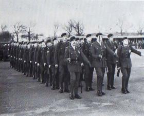 63 Parachute Sqn RCT leave the Parade Ground for the last time, 1977