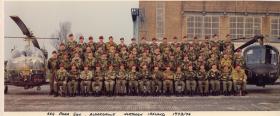 Group portrait of 664 Para Sqn AAC at RAF Aldergrove, Northern Ireland, 1974