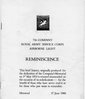 A Brief History of 716 (Airborne) Light Composite Company RASC